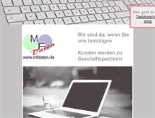 Tablet Screenshot of mf-daten.de